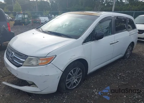 2011 Honda Odyssey Ex-L z USA, uszkodzony, nr VIN 5FNRL5H65BB010077